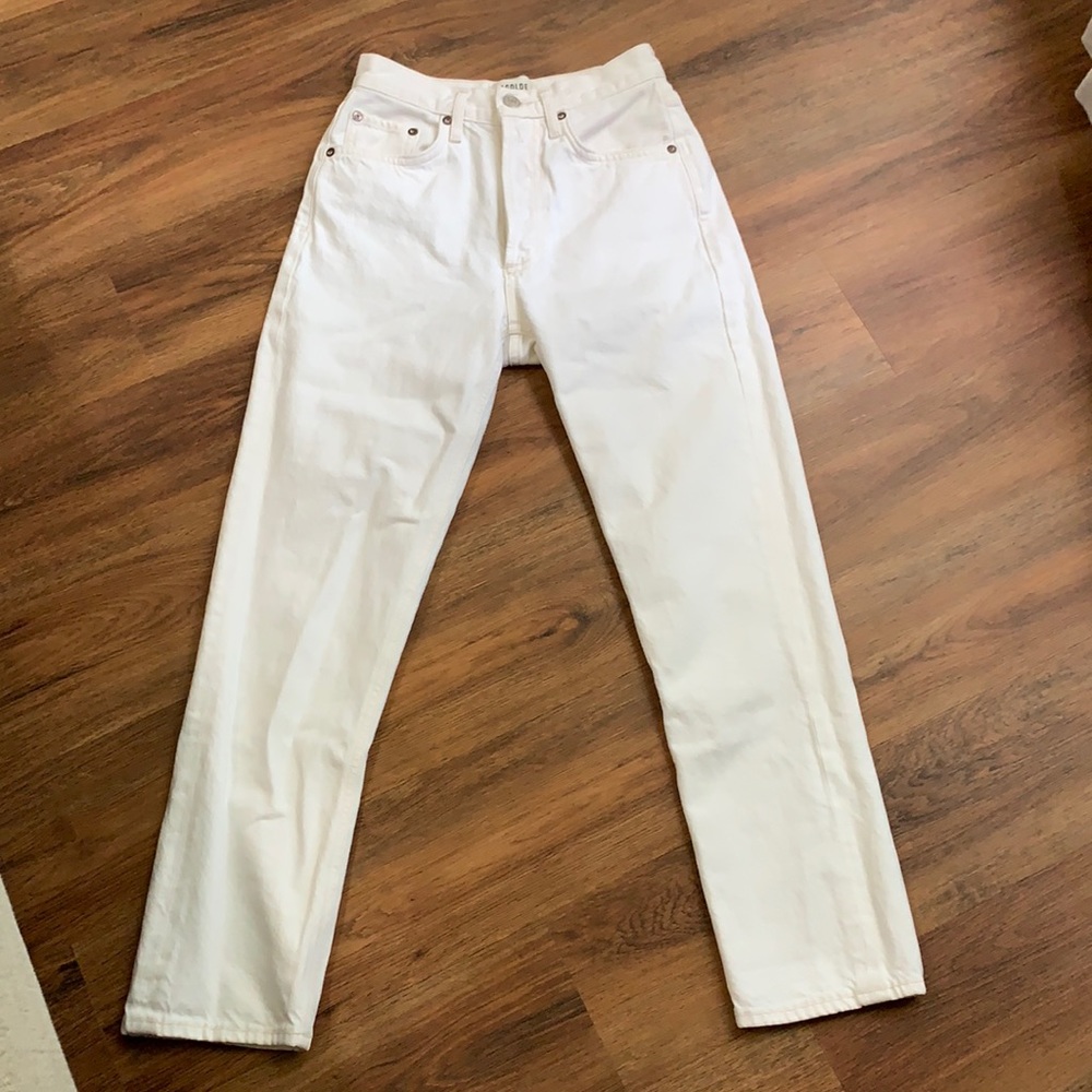 Agolde Riley jeans white